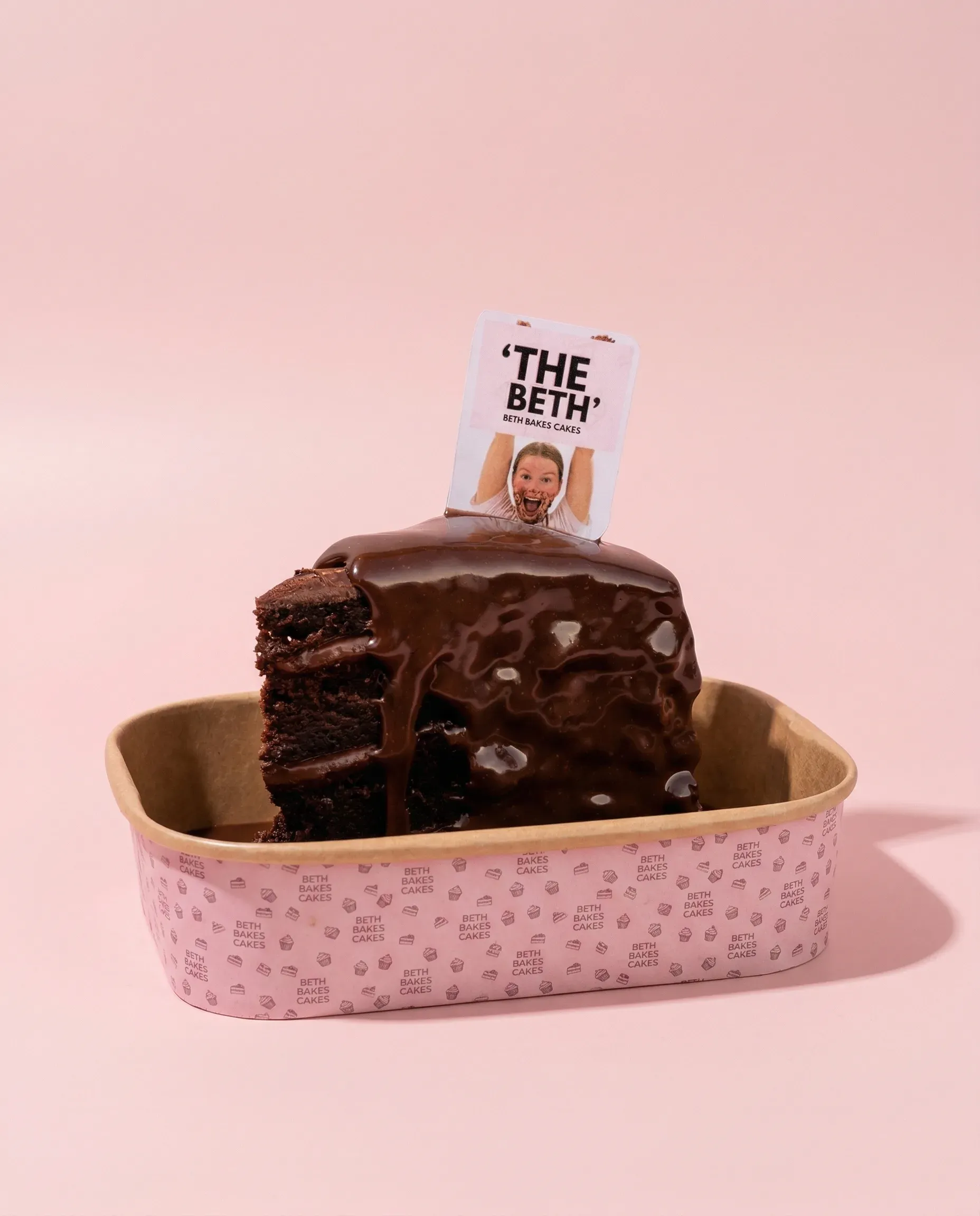 'The Beth' - Beth Bakes Cakes signature 8-layer chocolate cake with ganache