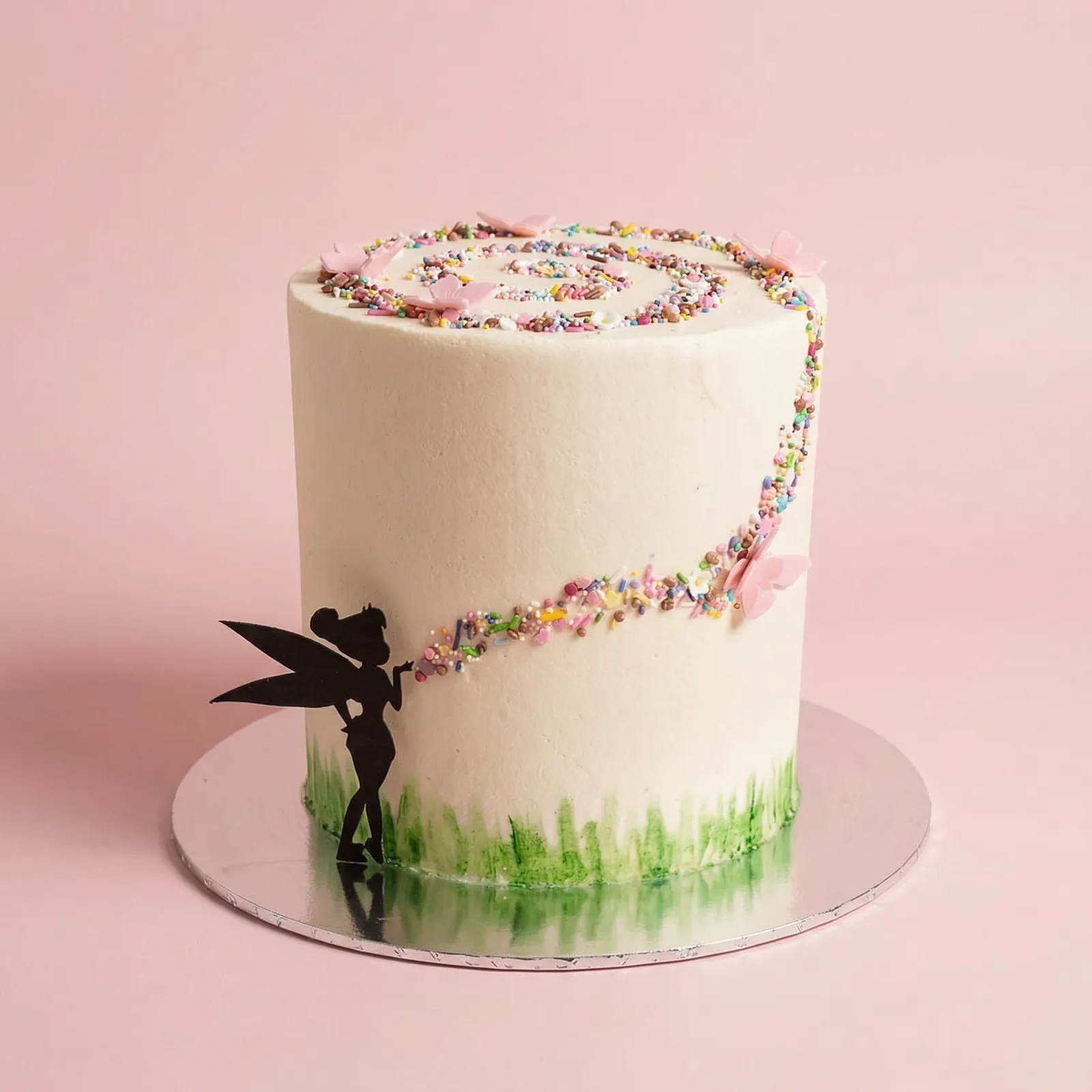 Tinkerbell fairy themed celebration cake